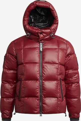JACK1T Winter jacket 'EZ Boxed Racer' in Red: front