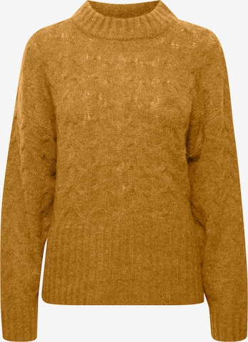 PULZ Jeans Sweater 'ASTRID' in Brown: front