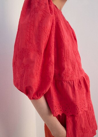 MANGO Bluse in Rot