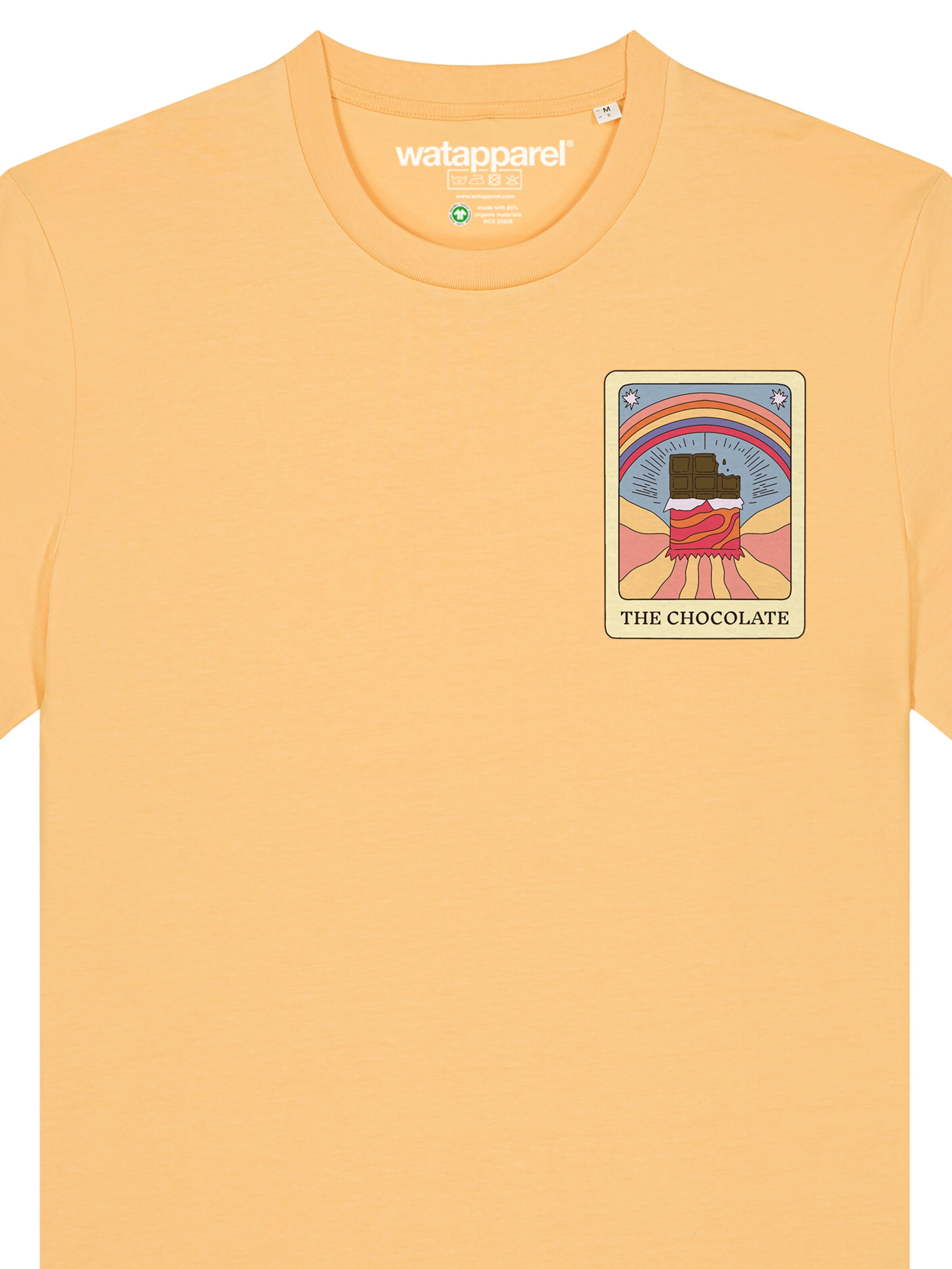 Maglietta 'Tarot The Chocolate' di Watapparel in arancione