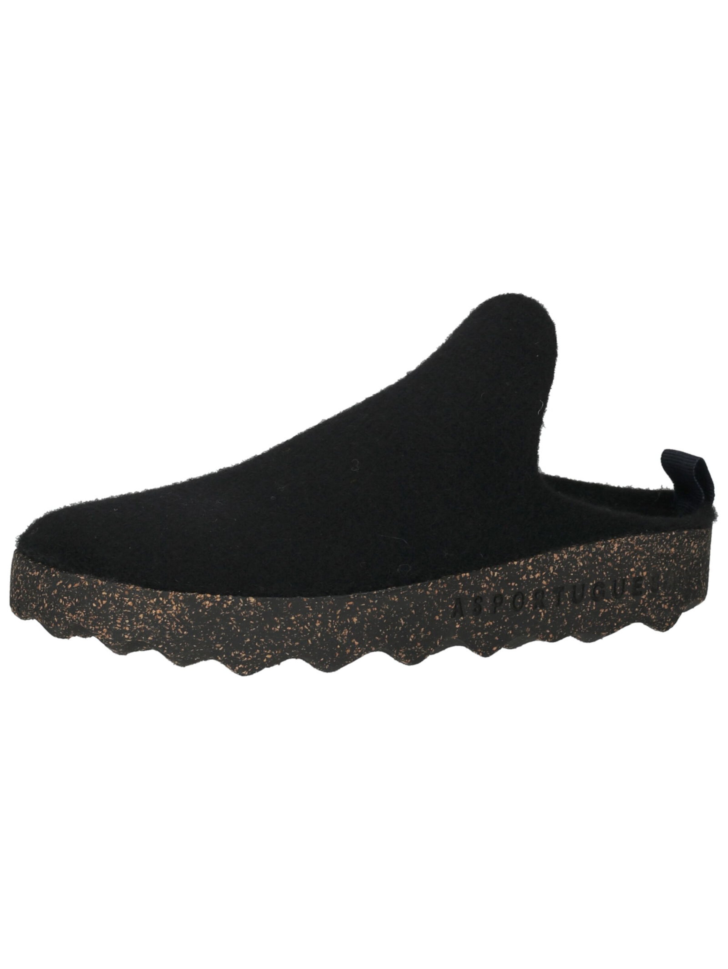 Pantoufle Asportuguesas en noir : devant