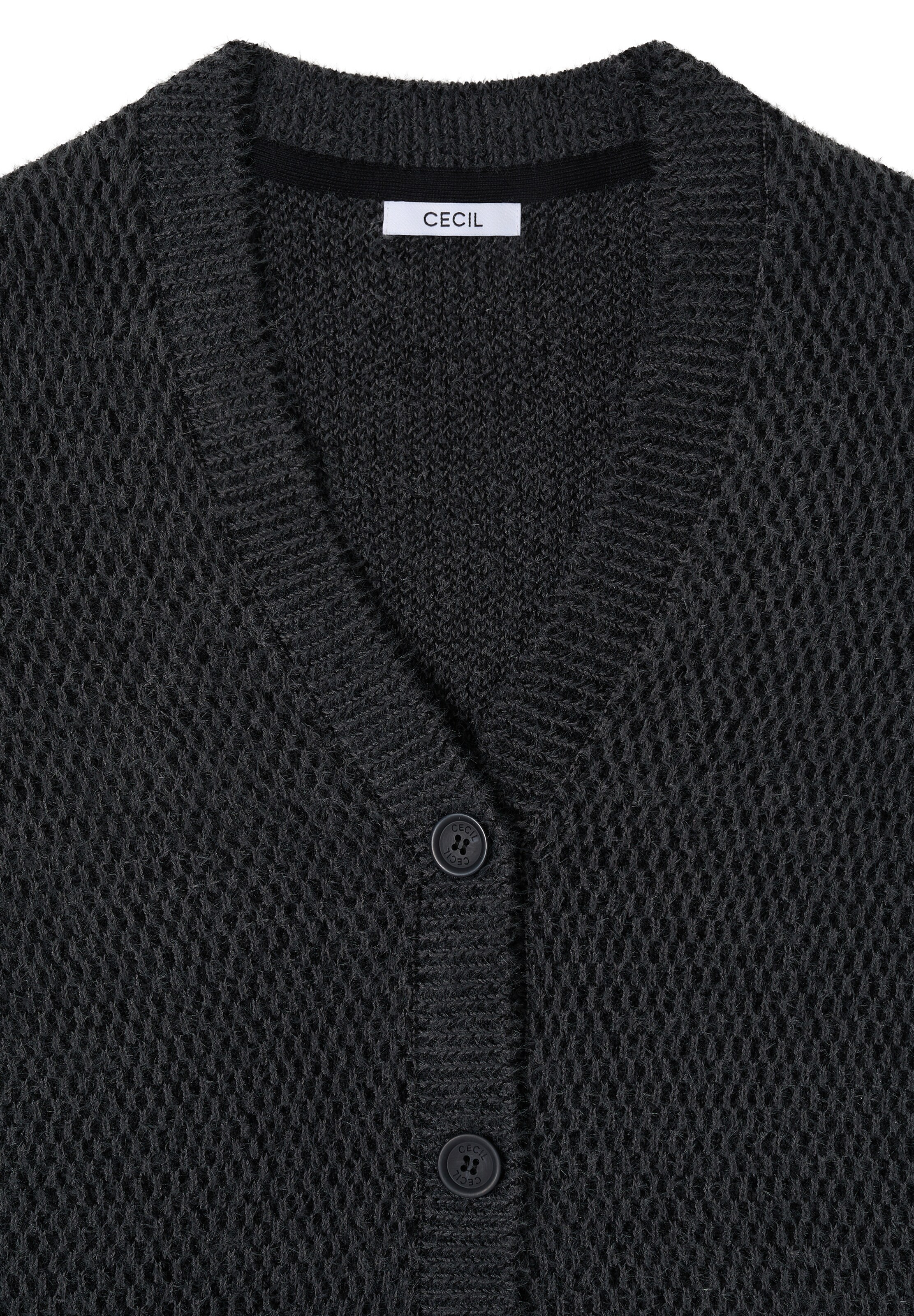 CECIL Knit Cardigan in Black