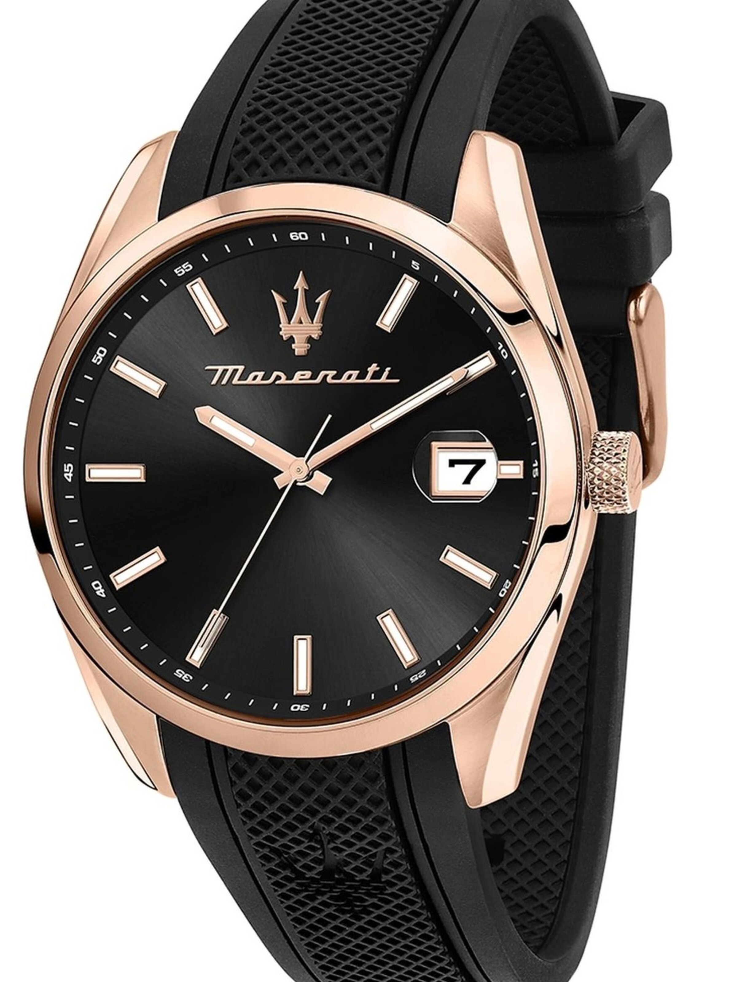 Montre à affichage analogique Maserati en noir