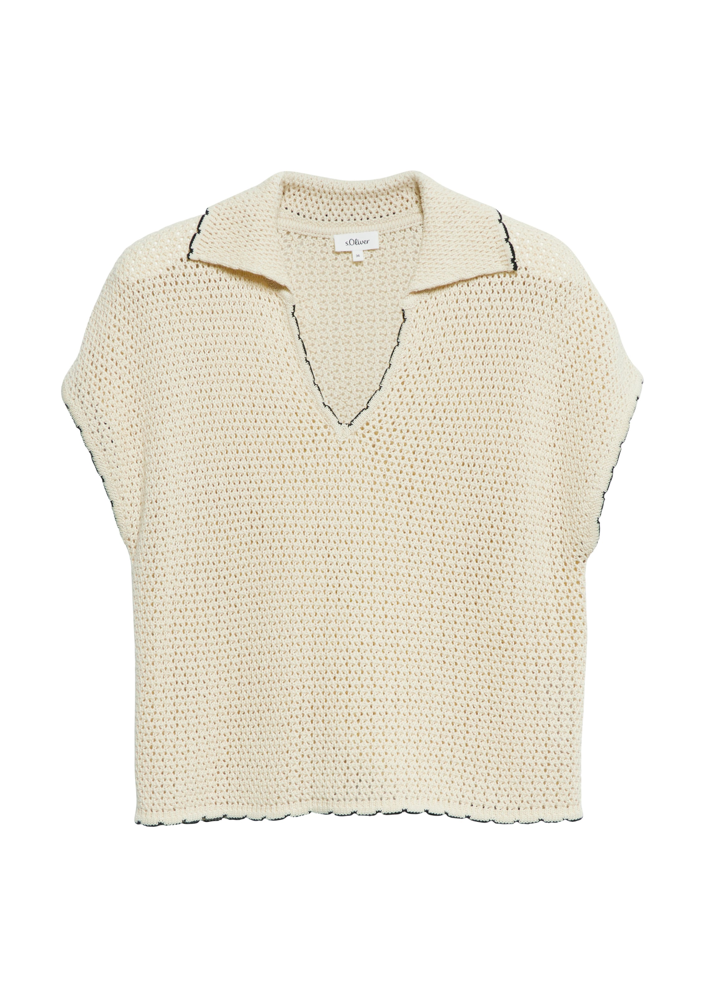 s.Oliver Trui in Beige: voorkant