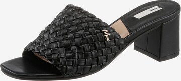 MEXX Mules in Black: front