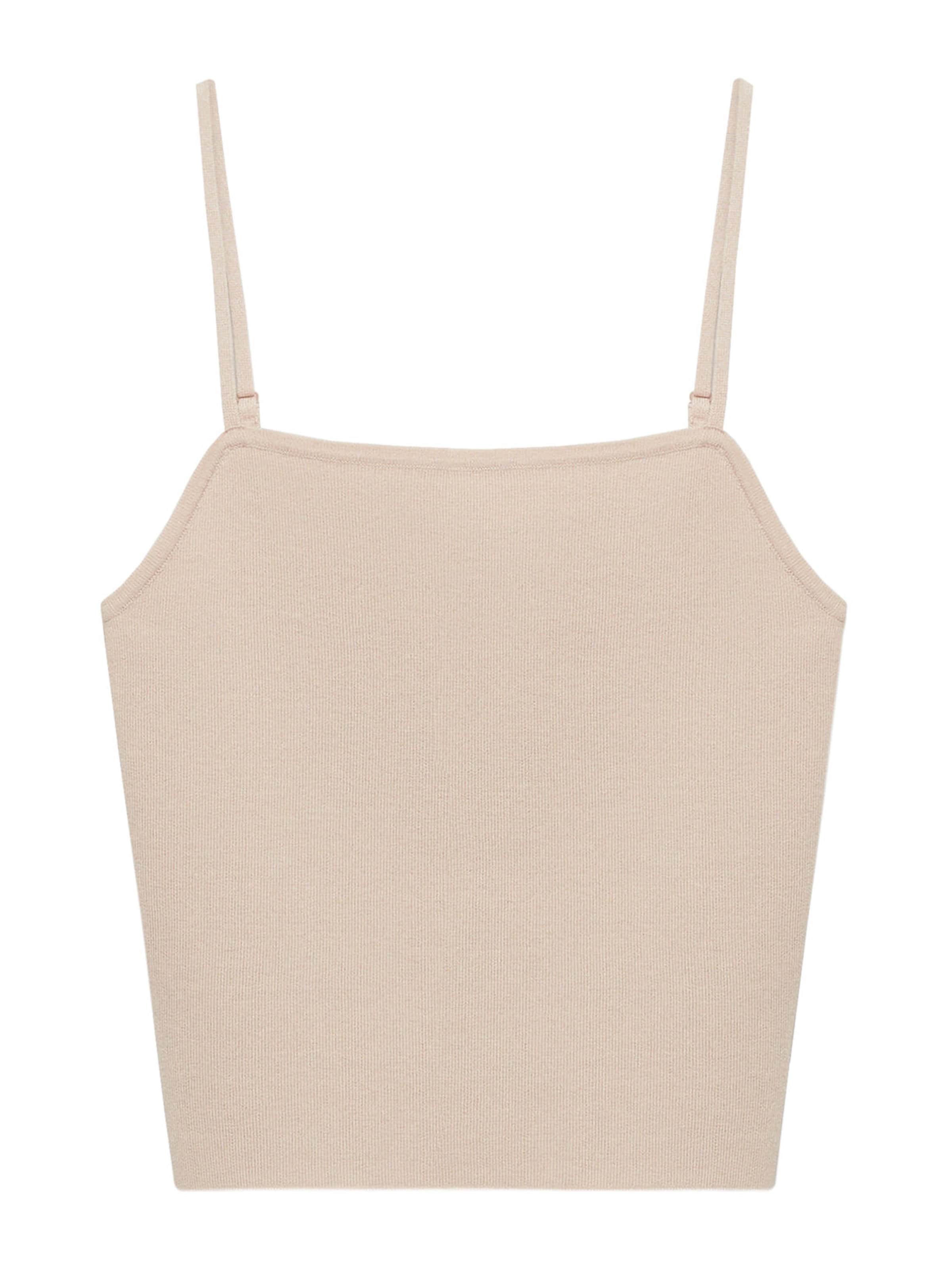 MANGO Knitted top 'TAMARIZ' in Pink: front