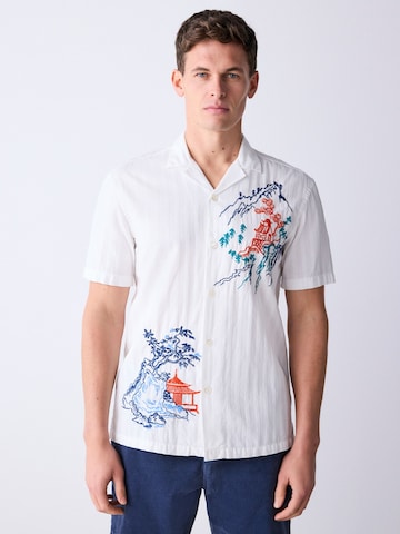 Next Regularny krój Koszula w kolorze biały: przód