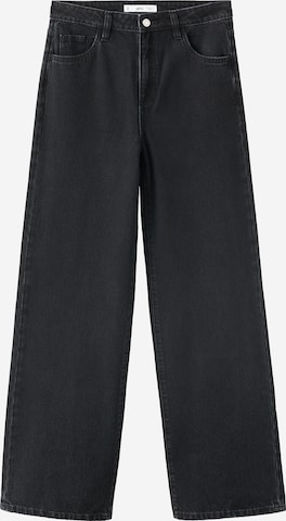 MANGO Wide Leg Farkut 'DANILA' värissä musta: etupuoli