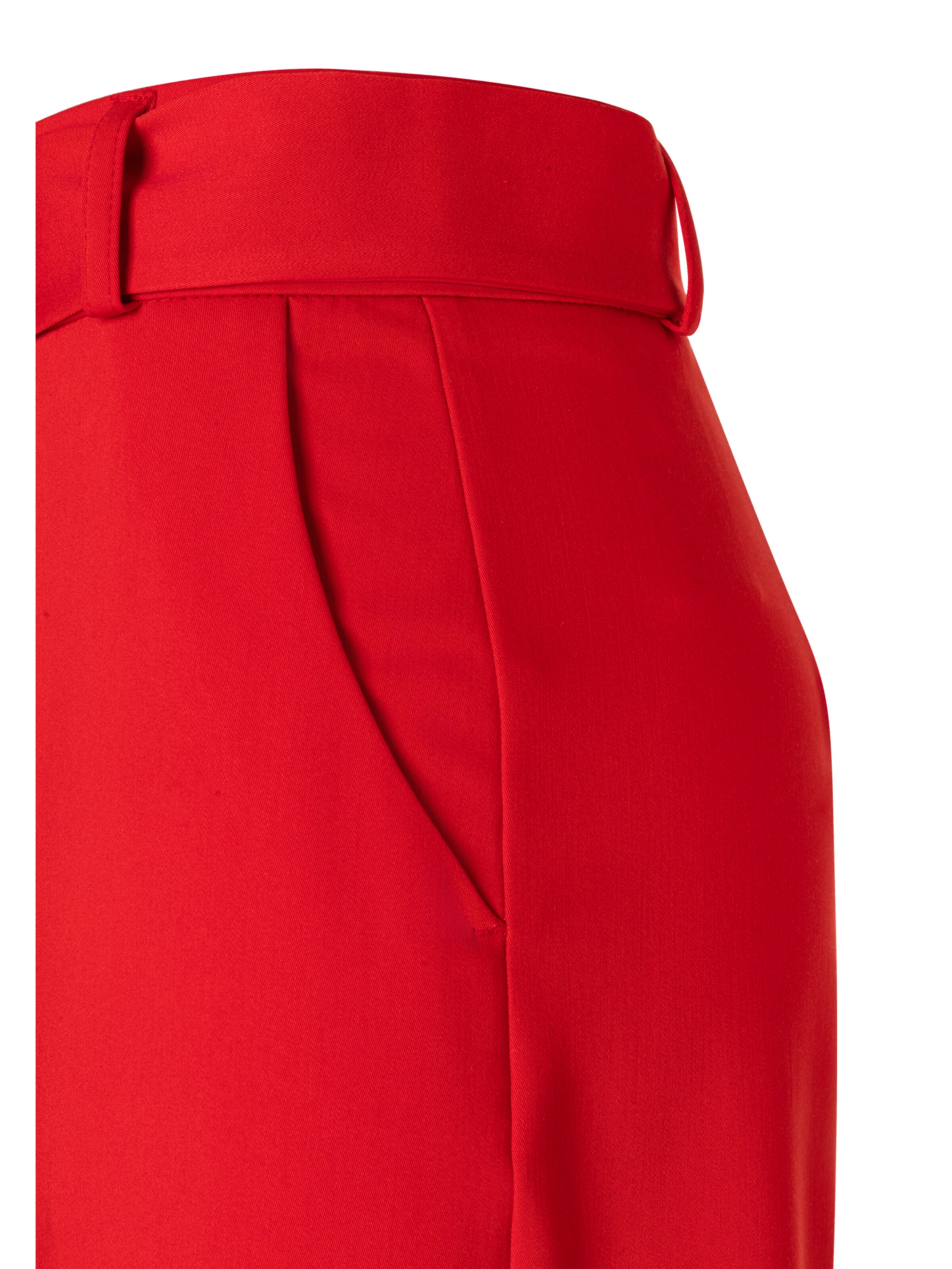 MORE & MORE Flared Pleated Pants in Red