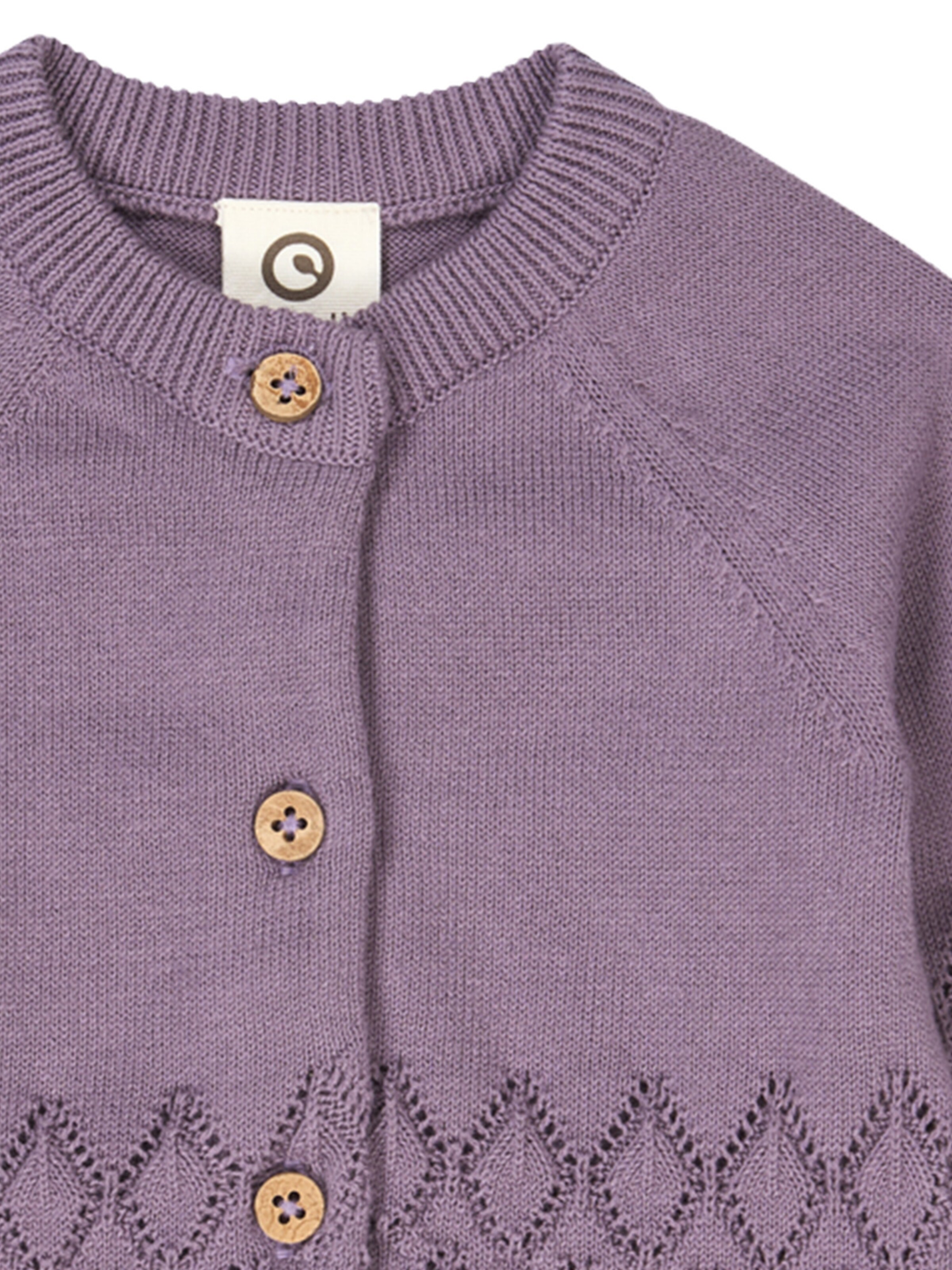 Müsli by GREEN COTTON - Casaco de malha em roxo