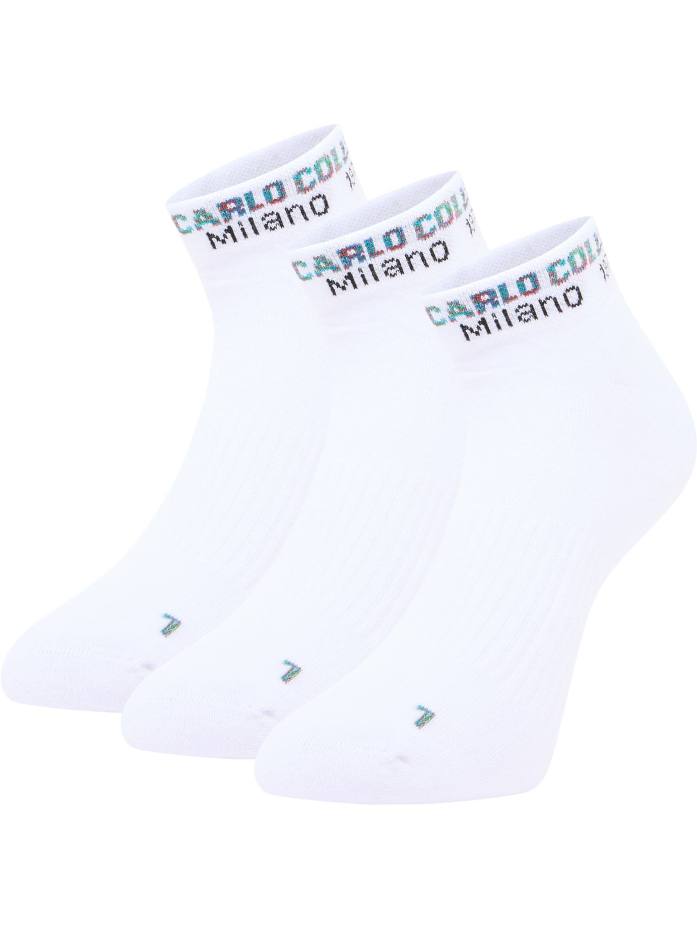 Carlo Colucci Socken ' Dervisevic ' in Weiß: Vorderseite