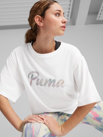 PUMA Функционална тениска в бяло: отпред