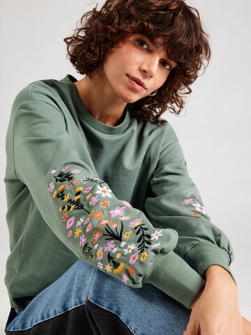 VERO MODA Свитшот 'VMSELIN' в Зеленый