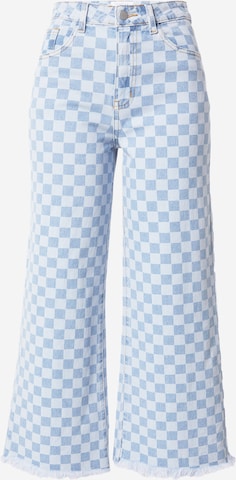 florence by mills exclusive for ABOUT YOU Wide Leg Hose 'Justin Terry' in Blau: predná strana