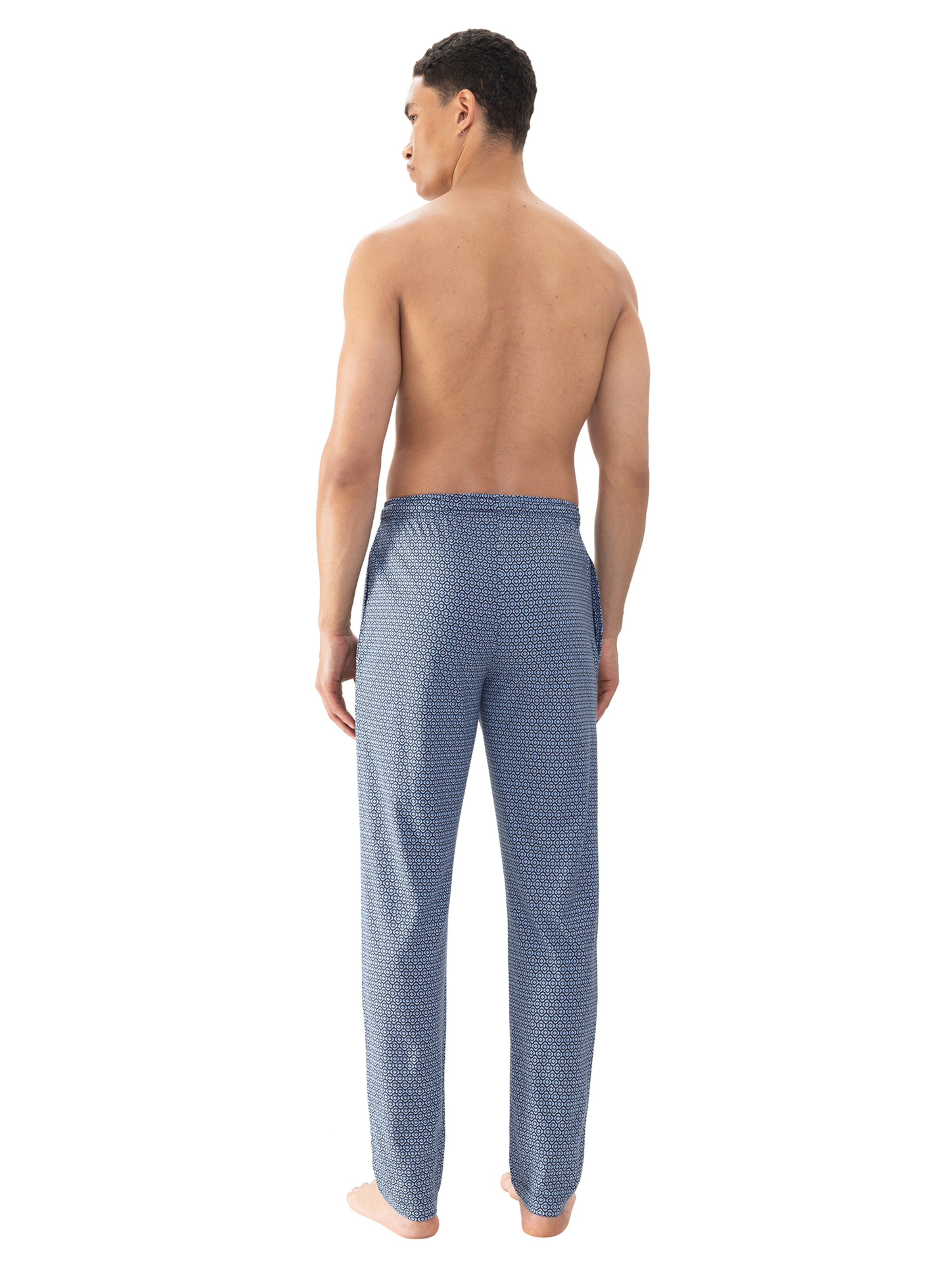 Mey Pyjamabroek 'Round Geo' in Blauw