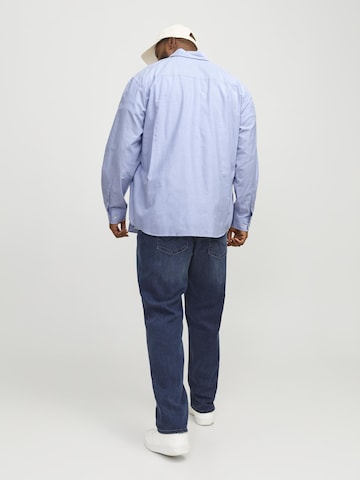 Jack & Jones Plus Slim Fit Hemd 'Oxford' in Blau