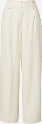 Samsøe Samsøe Zvonové kalhoty Kalhoty se sklady v pase 'IRSE' – bílá: přední strana