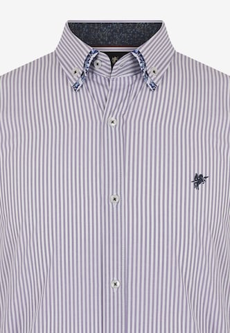 DENIM CULTURE Regular fit Button Up Shirt 'Trevor' in Purple