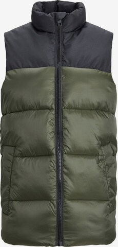 Gilet Jack & Jones Junior en vert : devant