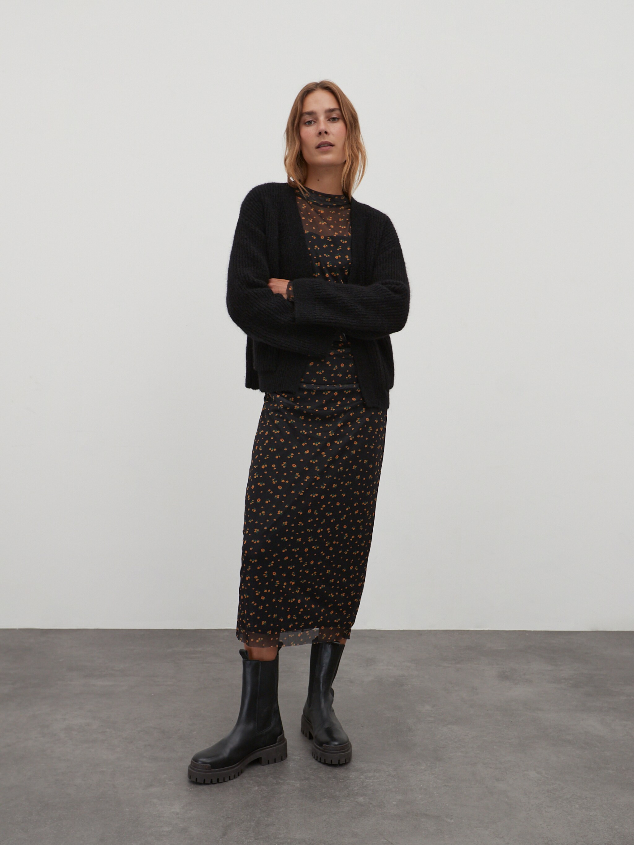 EDITED Produits Cardigan 'Henriette' noir