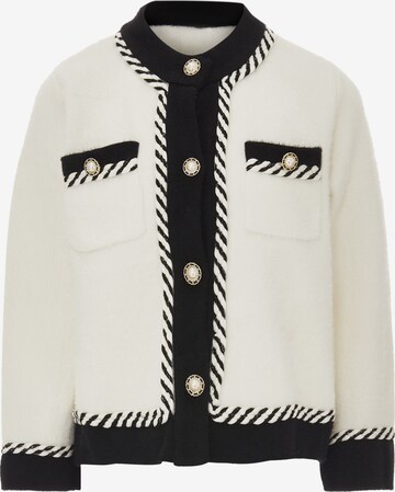 CHANI Knit Cardigan in White: front