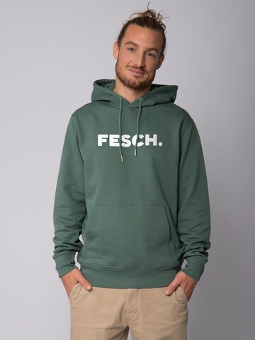 Watapparel Sweatshirt ' Fesch ' in Groen: voorkant