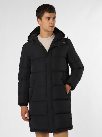 Manteau d’hiver Finshley & Harding London en noir : devant