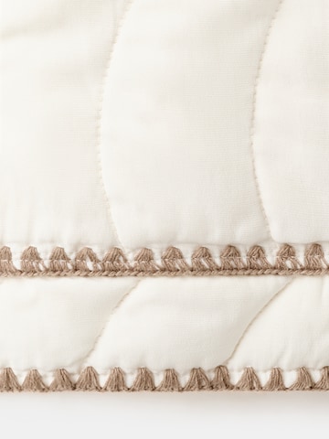 MANGO Jacke 'Zigzag' in Beige