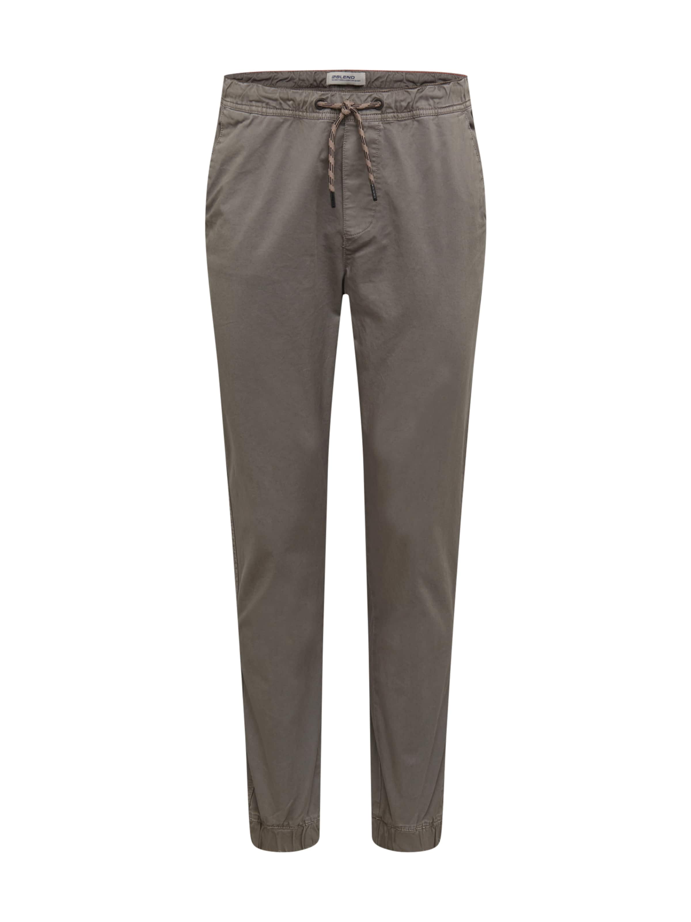 Effilé Pantalon 'Nimbu' BLEND en gris : devant