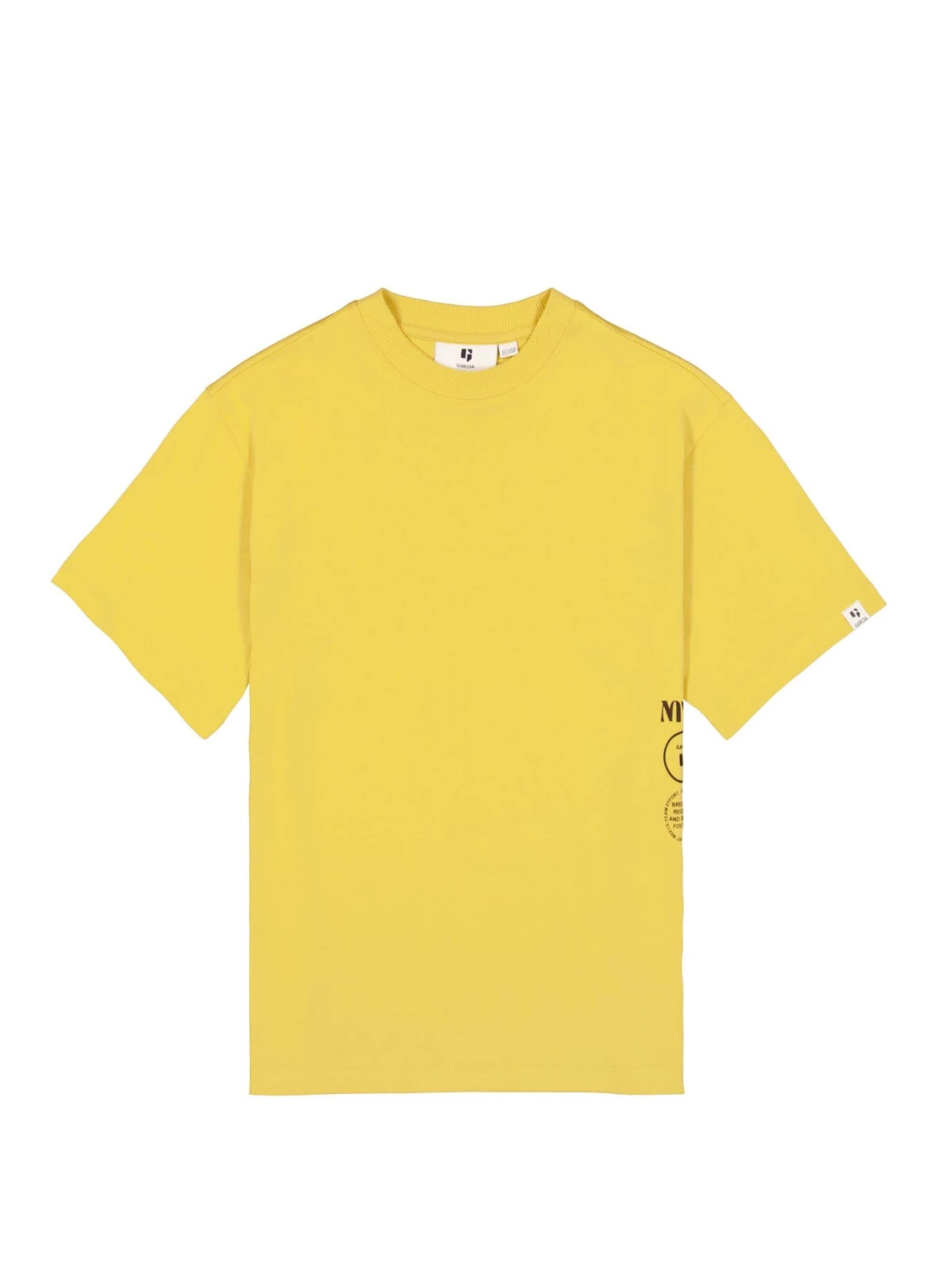 GARCIA Shirt 'Garcia - Jongens t-shirt' in Geel: voorkant