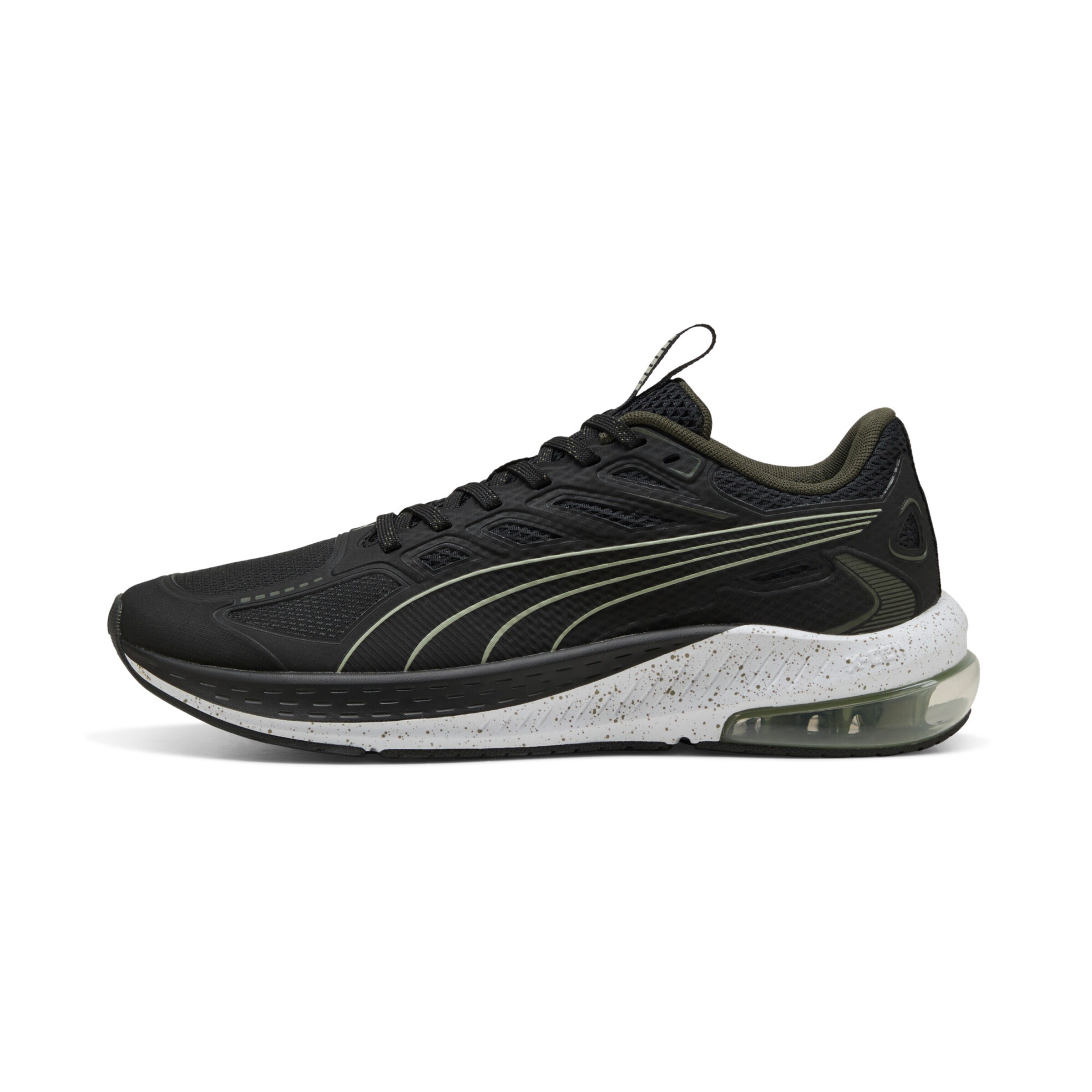 PUMA Running Shoes in Black: front
