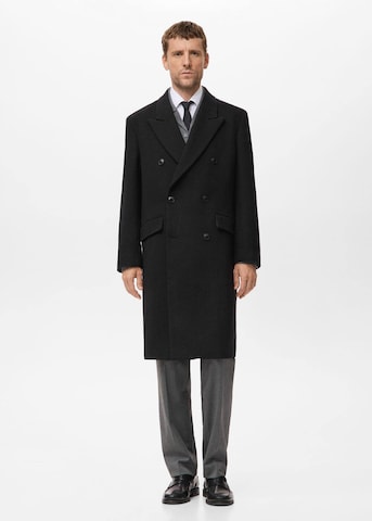 MANGO MAN Between-Seasons Coat in Black