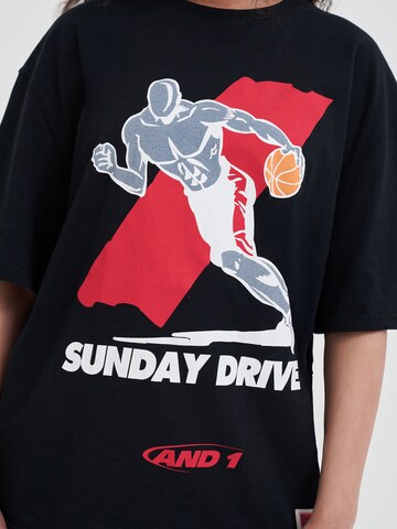 AND1 T-shirt 'Core Sunday Drive' i svart