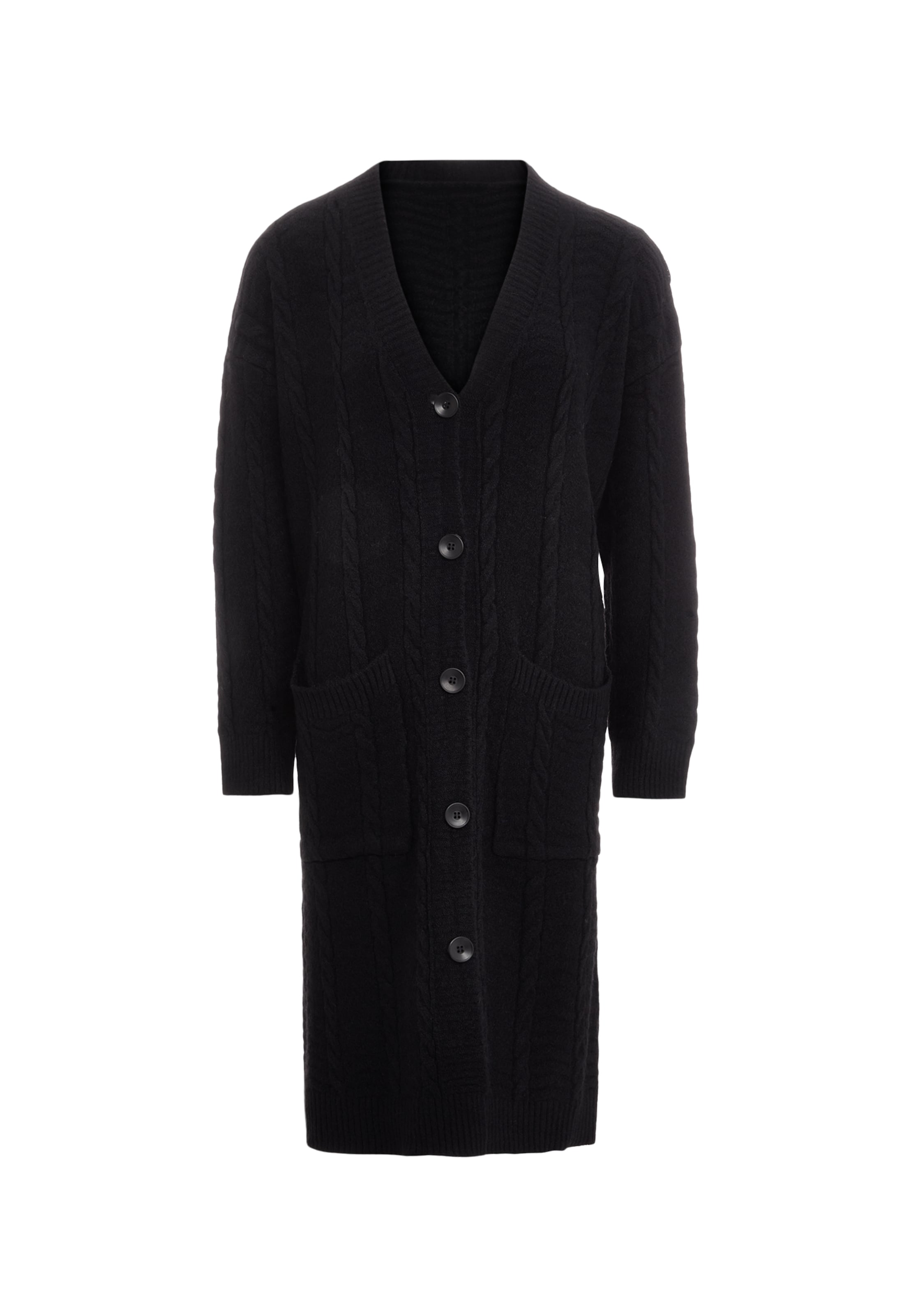 Tanuna - Casaco de malha em preto: frente