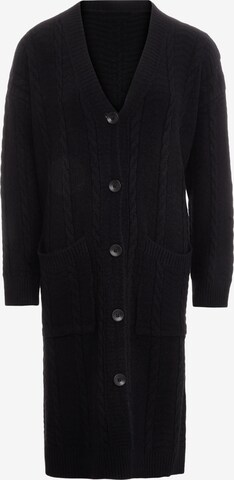 Tanuna Knit Cardigan in Black: front