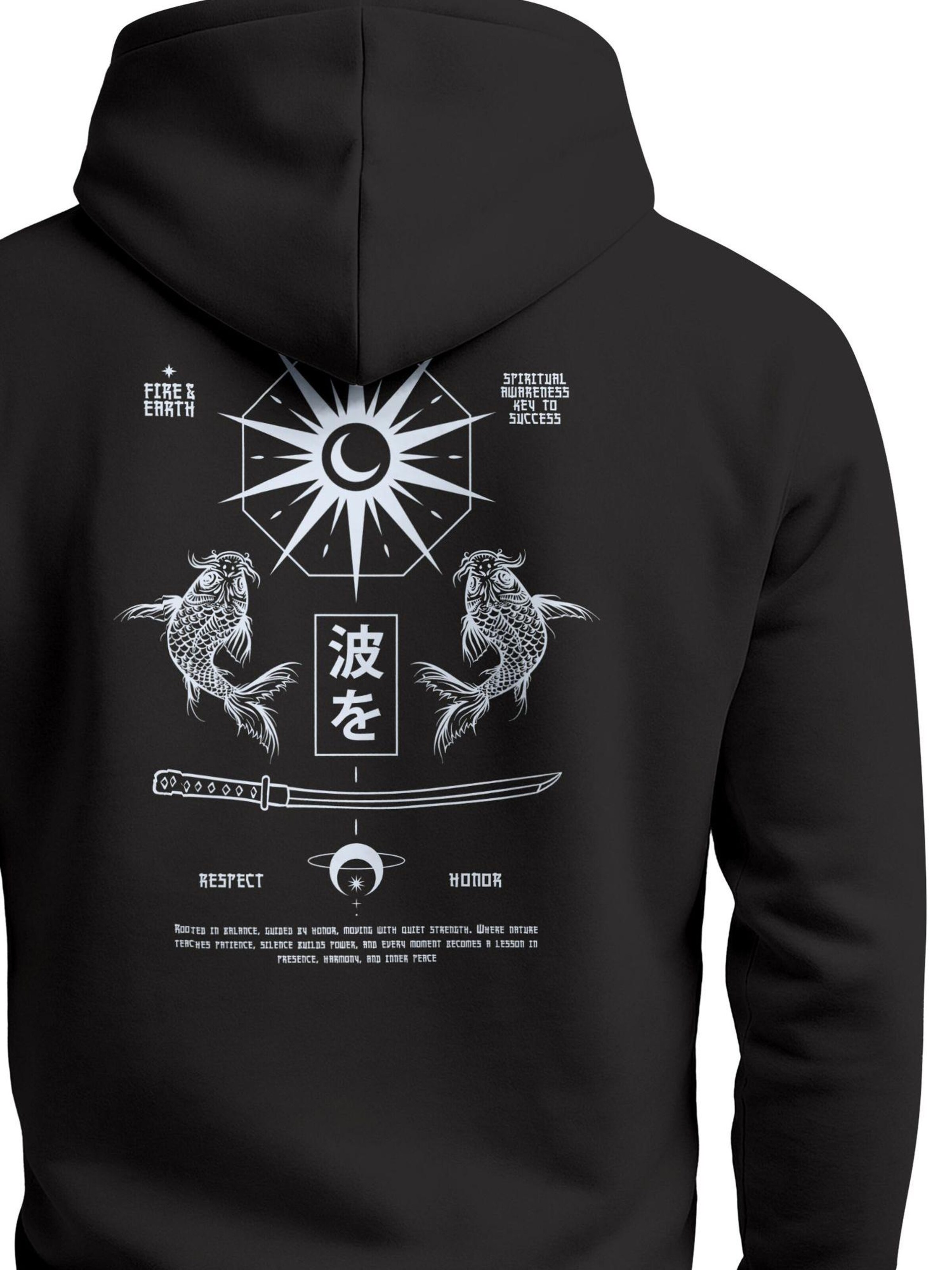 Neverless Sweatshirt 'Spiritual Awareness' in Black