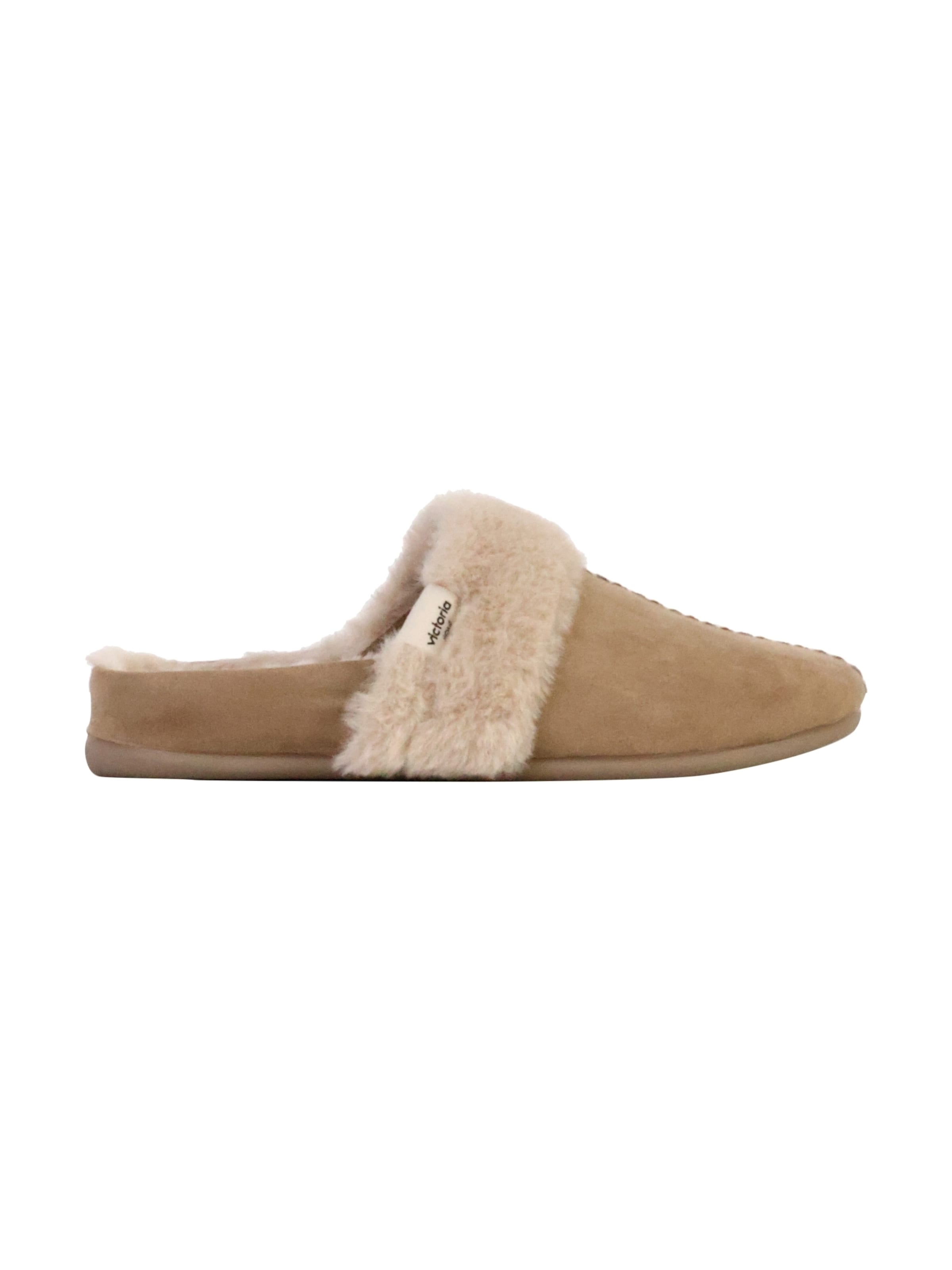 Zoccoletto 'Pantoletten zum Reinschlüpfen' di victoria in beige