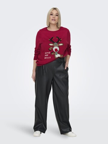 ONLY Carmakoma Pullover 'CARXmas' i rød