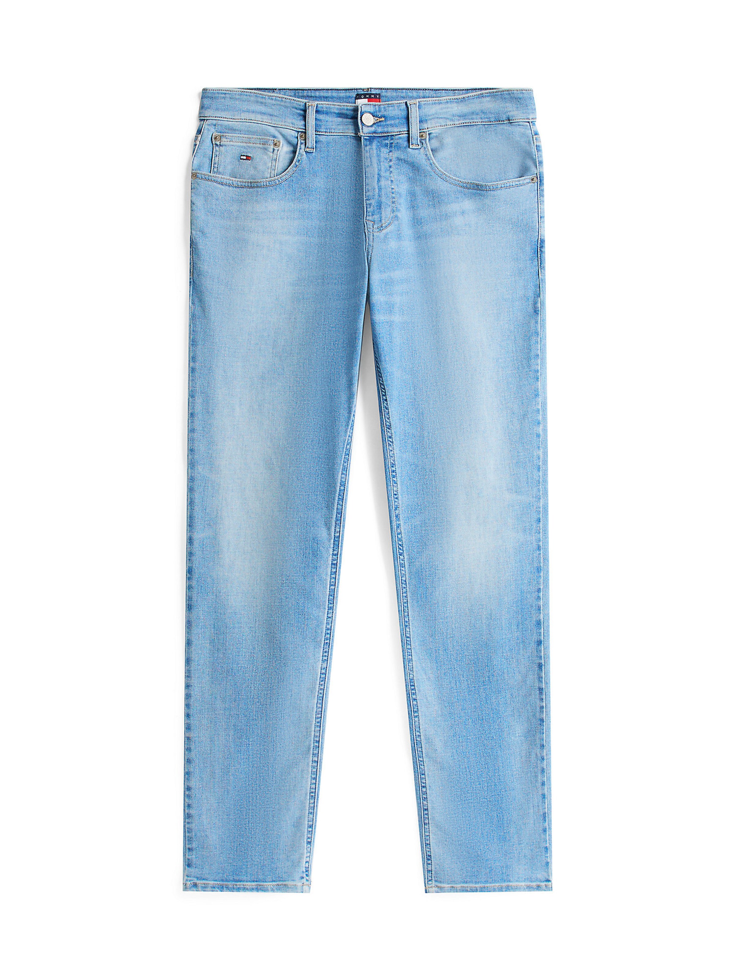 Coupe slim Jean 'Scanton' Tommy Jeans en bleu : devant