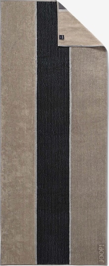 JOOP! Saunatuch 'Lines' in taupe / schwarz, Produktansicht