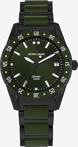 Jacques Lemans Analog Watch in Green: front