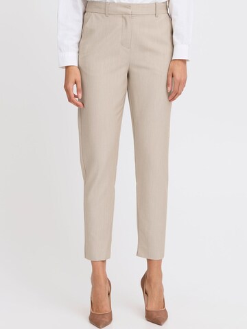 Slimfit Pantaloni chino 'Danta' di b.young in beige: frontale
