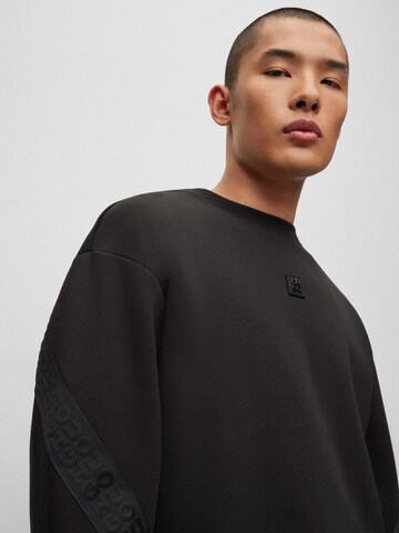 HUGO Sweatshirt 'Dettles' in Schwarz