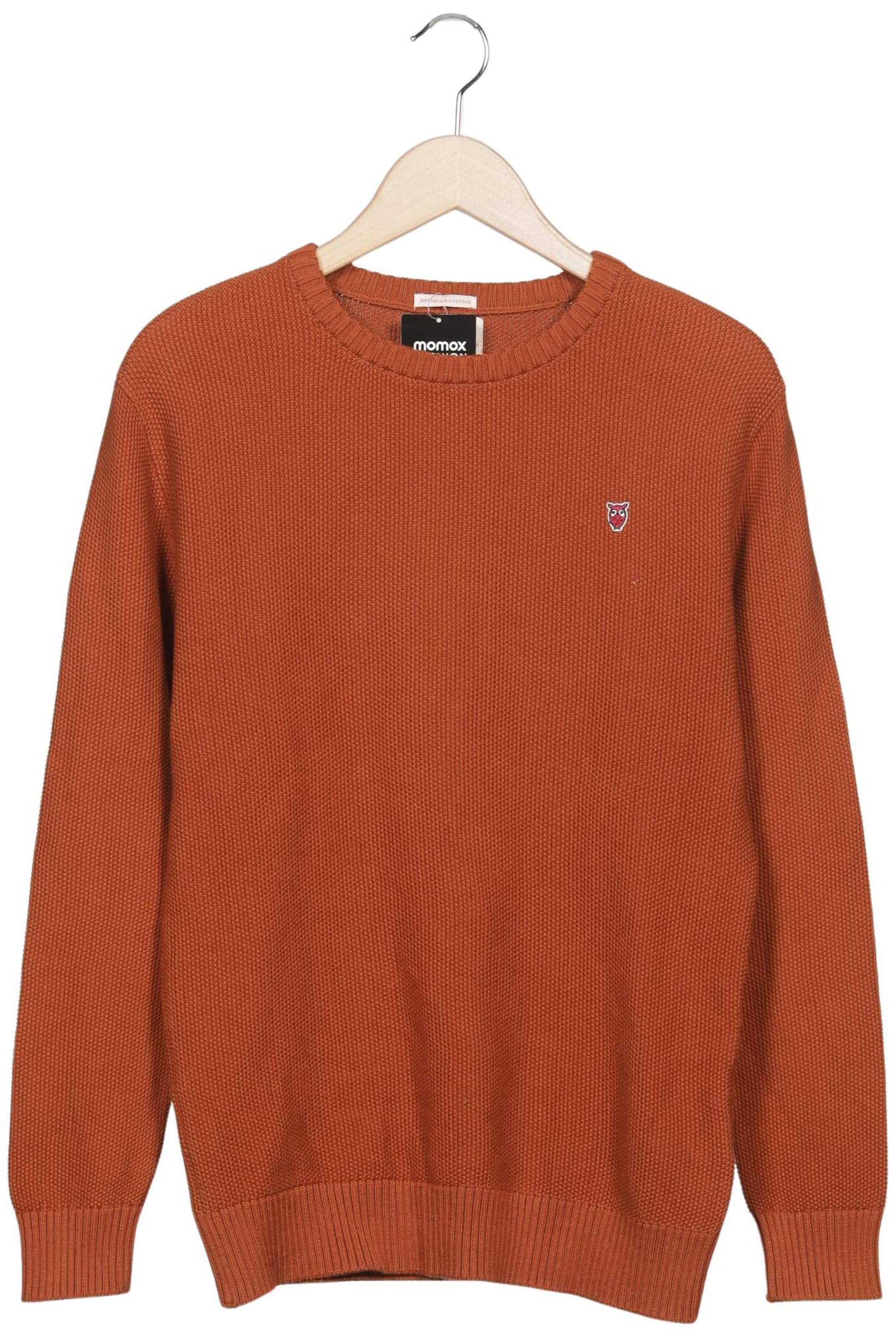 KnowledgeCotton Apparel Pullover S in Orange: Vorderseite