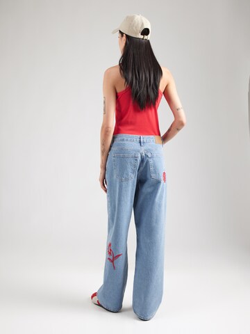 TOPSHOP Wide leg Τζιν σε μπλε