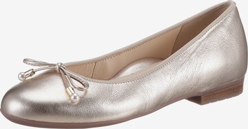 ARA Ballet Flats 'Sardinia' in Gold: front