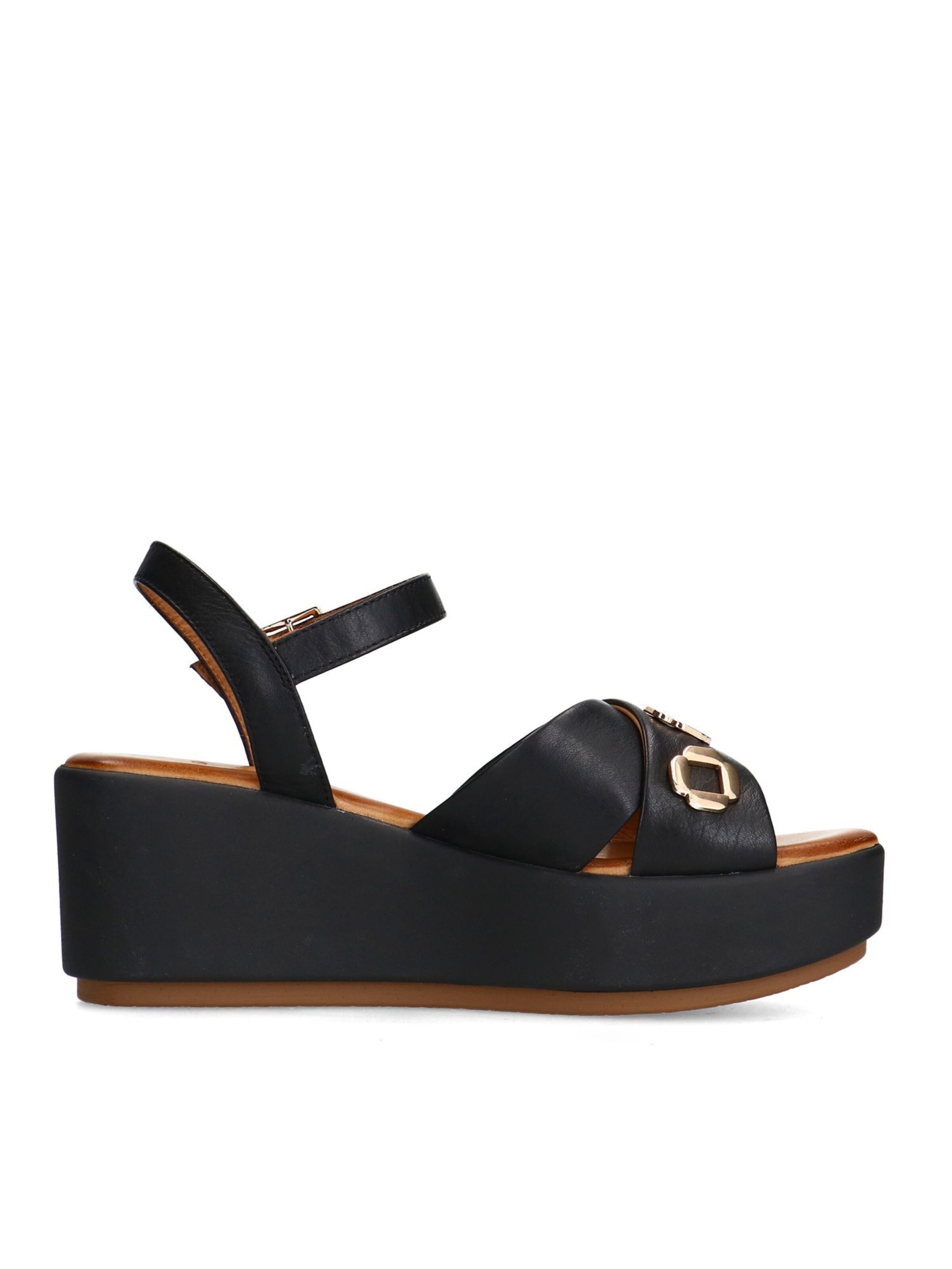 MANFIELD Sandale in Schwarz