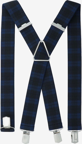 WILLEN Suspenders 'Karo' in Blue: front