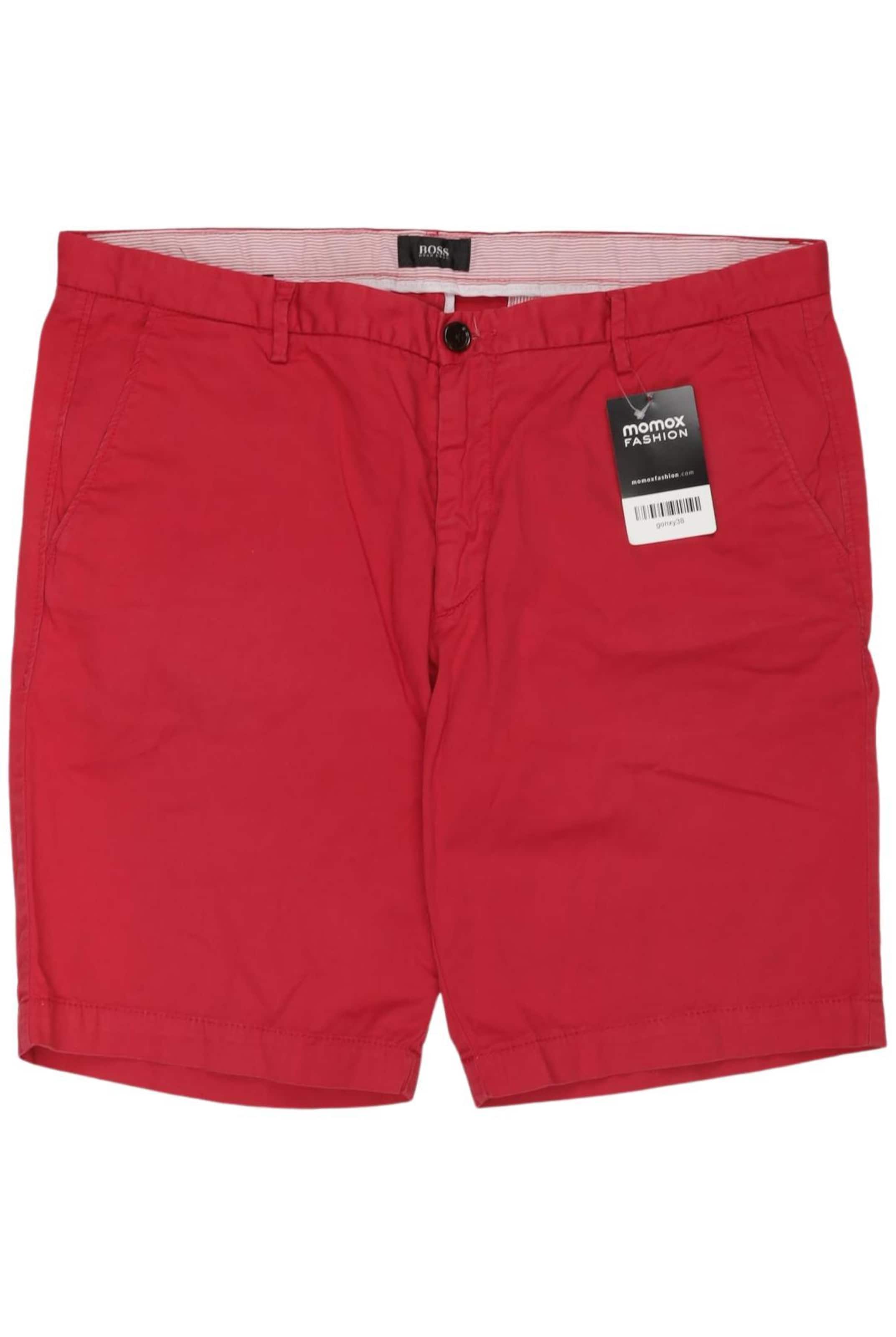 BOSS Black Shorts in 35-36 in Red: front