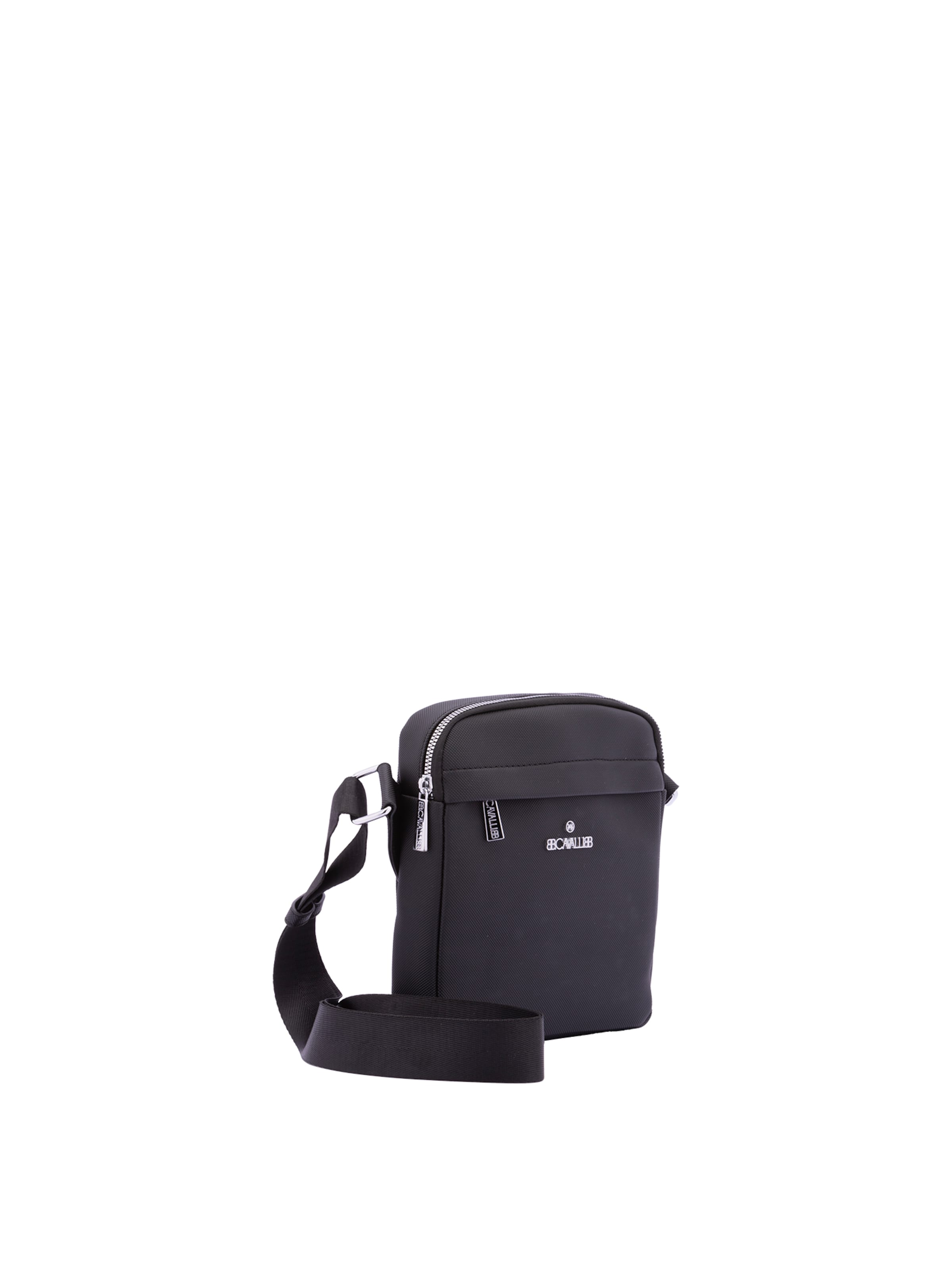 Borsa a tracolla 'Borsa a Tracolla B Cavalli Poliestere Zip Nera 19x21x6 cm' di B. Cavalli in nero